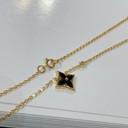 [AuraEcho Jewelry]STAR BLACK MOP NECKLACE