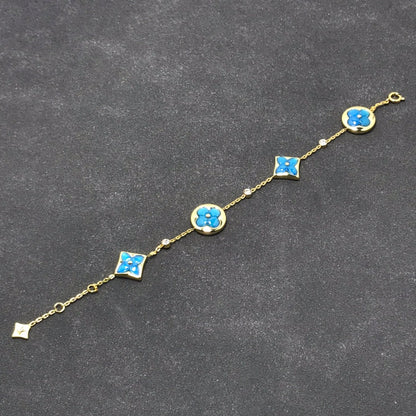 [AuraEcho Jewelry]STAR AND SUN TURQUOISE 4 MOTIFS 3 DIAMONDS